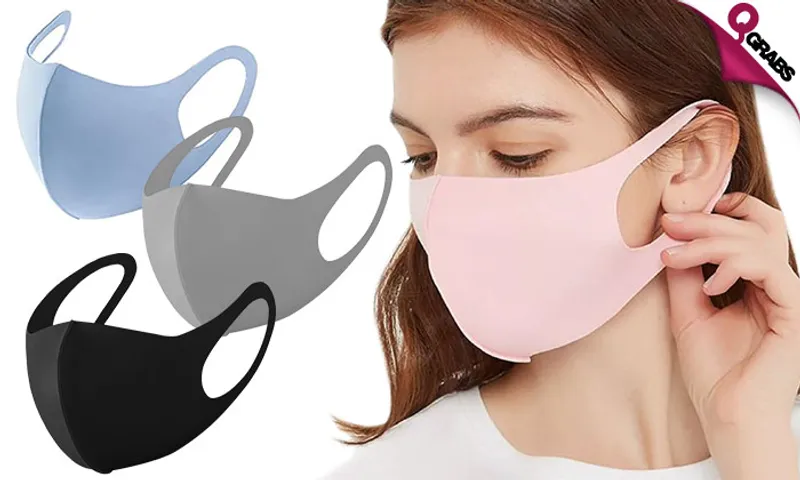 Reusable Ice Silk Fiber Face Masks!